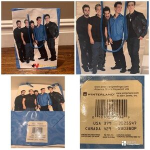 Vintage Y2K NSync paper gift bag